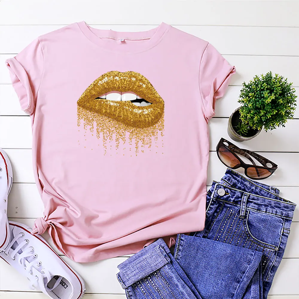 JFUNCY 100% Cotton Summer Women T Shirt O-neck Short Sleeve Tees Tops Plus Size S-5xl Casual Female T-shirts