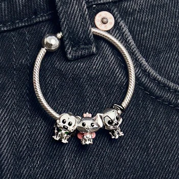 

2020 New Disne Series Moments O Carrier Babies Collection The Aristocats Marie Baby Pluto Charm Diy Jewelry High Quality Gifts