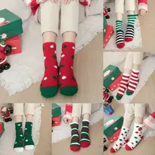 Новые женские мягкие пушистые уютные постельные носки зимние теплые Рождественский подарок повседневные рождественские носки