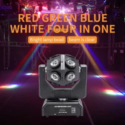 Projecteur de lumière Laser à tête mobile RGBW DMX512, 12 pièces 