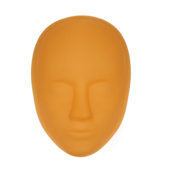 

5D Facial Training Head Silicone Practice Permanent Makeup Lip Eyebrow Skin Mannequin Doll Face Head