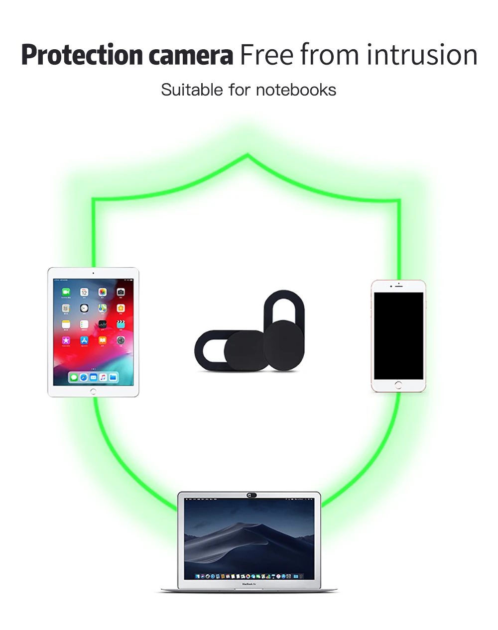 Универсальный стикер конфиденциально чехол для веб-камеры магнит затвора слайдер Пластиковая камера Чехол для iPhone 6 веб-ноутбук IPad ПК Macbook планшет
