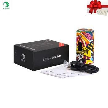 

Original Electronic Cigarettes Yosta Livepor 200 Box Mod Dual Battery TC Vaporizer 0.08-3ohm 6 different mode Vape Mod VS WYE 85
