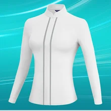PGM Women Golf Jacket Long Sleeve Keep Warm Windbreaker Ladies Stand Collar Casual Shirt Golf Training Clothing D0800