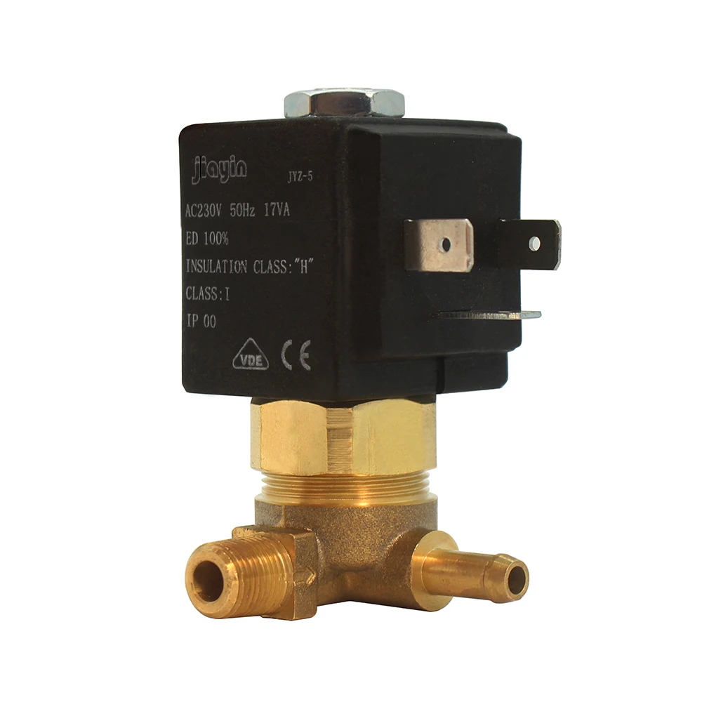 JYZ-5 2/2 способ AC 230V 50Hz G1/" Нормально закрытый электромагнитный клапан N/C для потока газа воды