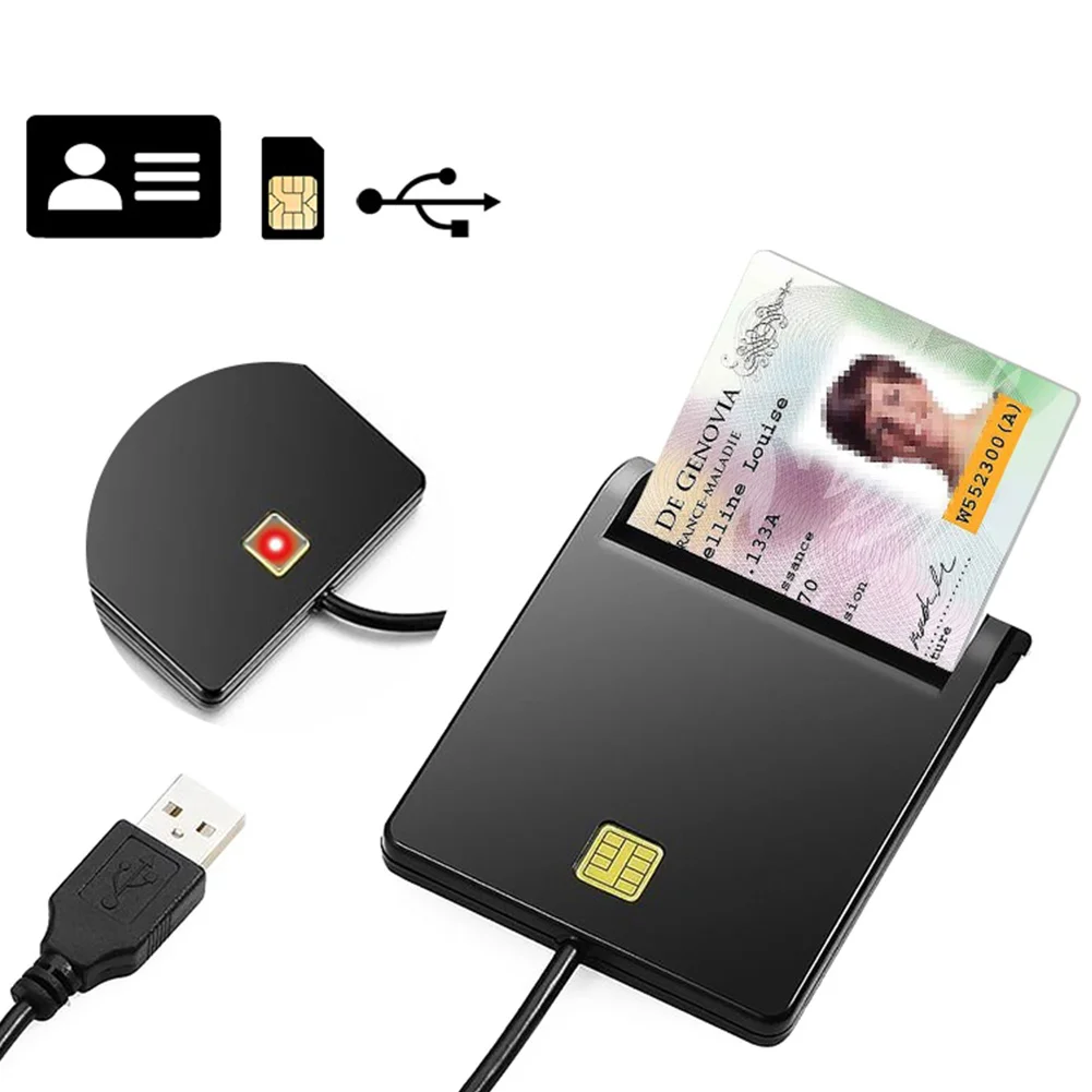 Мини ID Смарт Многофункциональный банк чип SIM USB считыватель платежных карт мобильных устройств цифровой подписи универсальный настольный
