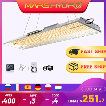 

Mars Hydro TSL 2000W led grow light Full spectrum indoor plants hydroponic system tent for Veg Flower Blooms led growing lamp