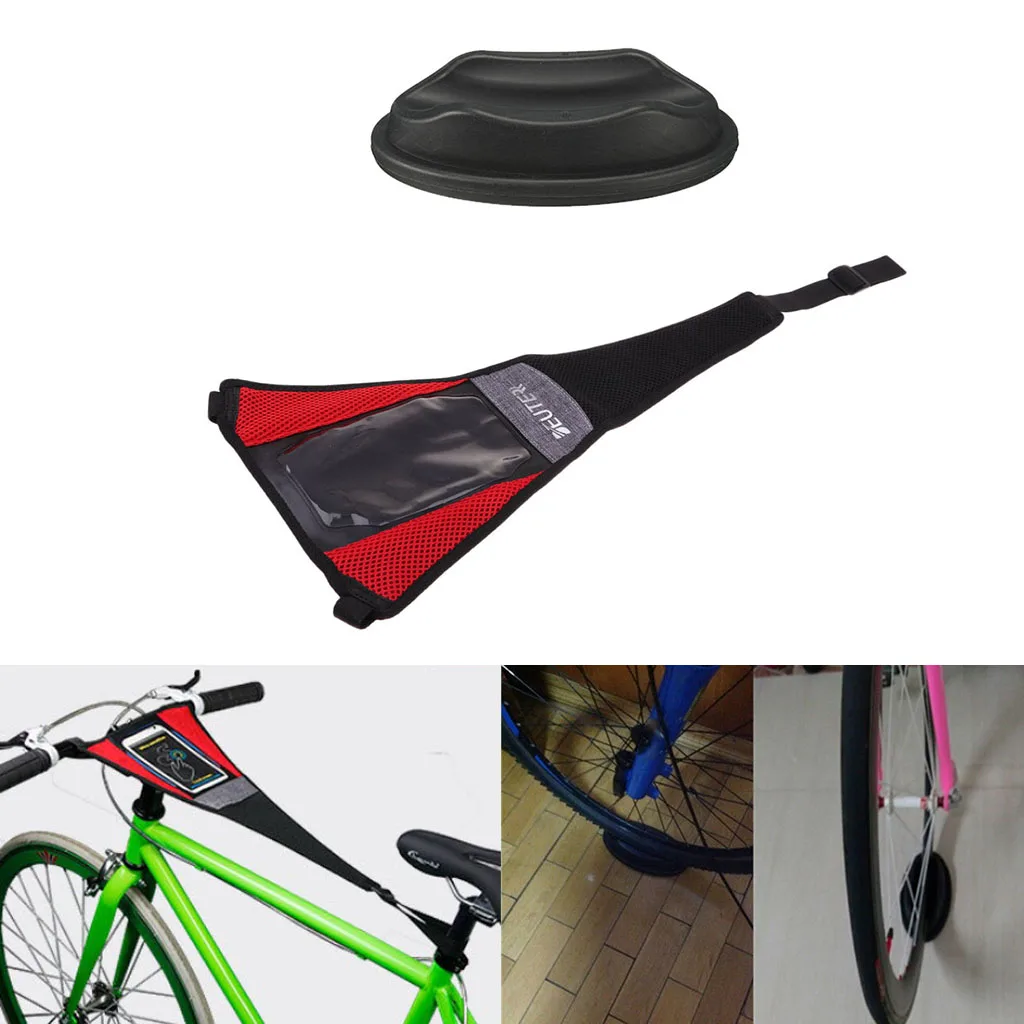 Indoor  Trainer Rollers Sweat Cover Frame Guard Strap Wheel Riser