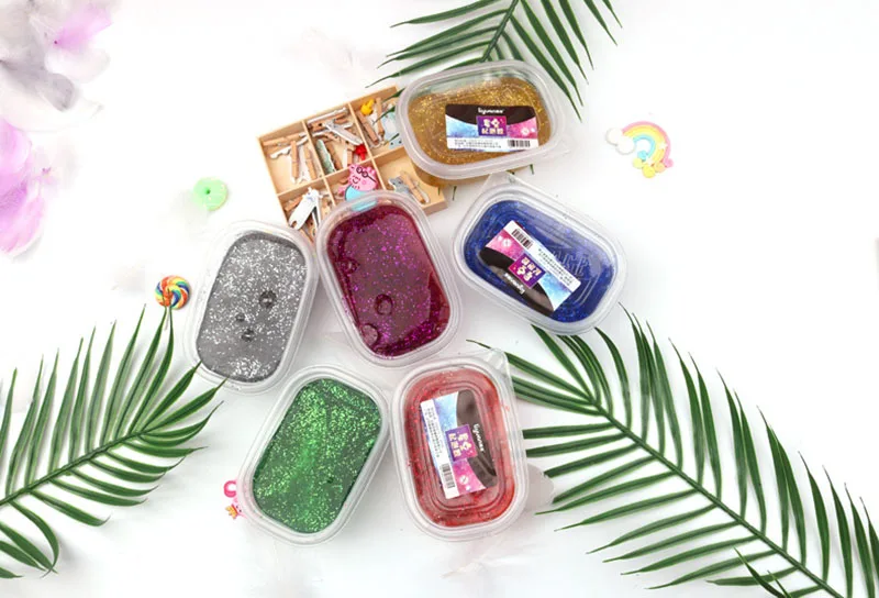 Пенящаяся пластиковая кристаллическая глина декомпрессия Qiansi Mud jam Mud руководство Интерактивная декомпрессионная игрушка Интеллектуальный набор для усиления