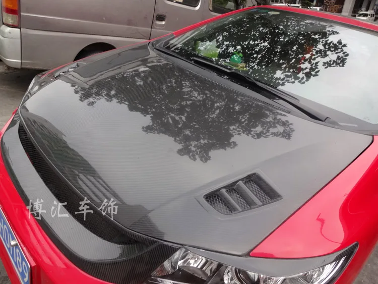 Автомобильная Передняя решетка гриль бампера из углеродного волокна для Honda Civic 12-14