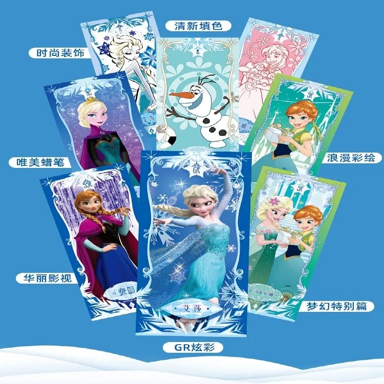 6pcs/set Disney girls FROZEN princess Collection cards set snow White Beauty collect kids Christmas present