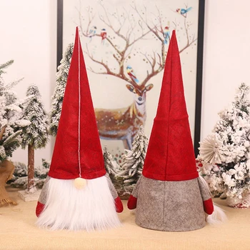 

1PC Christmas Tree Topper Cute Top Hat Winter Party Tree Decorations Old Man Snowman Ornament Christmas Decorations