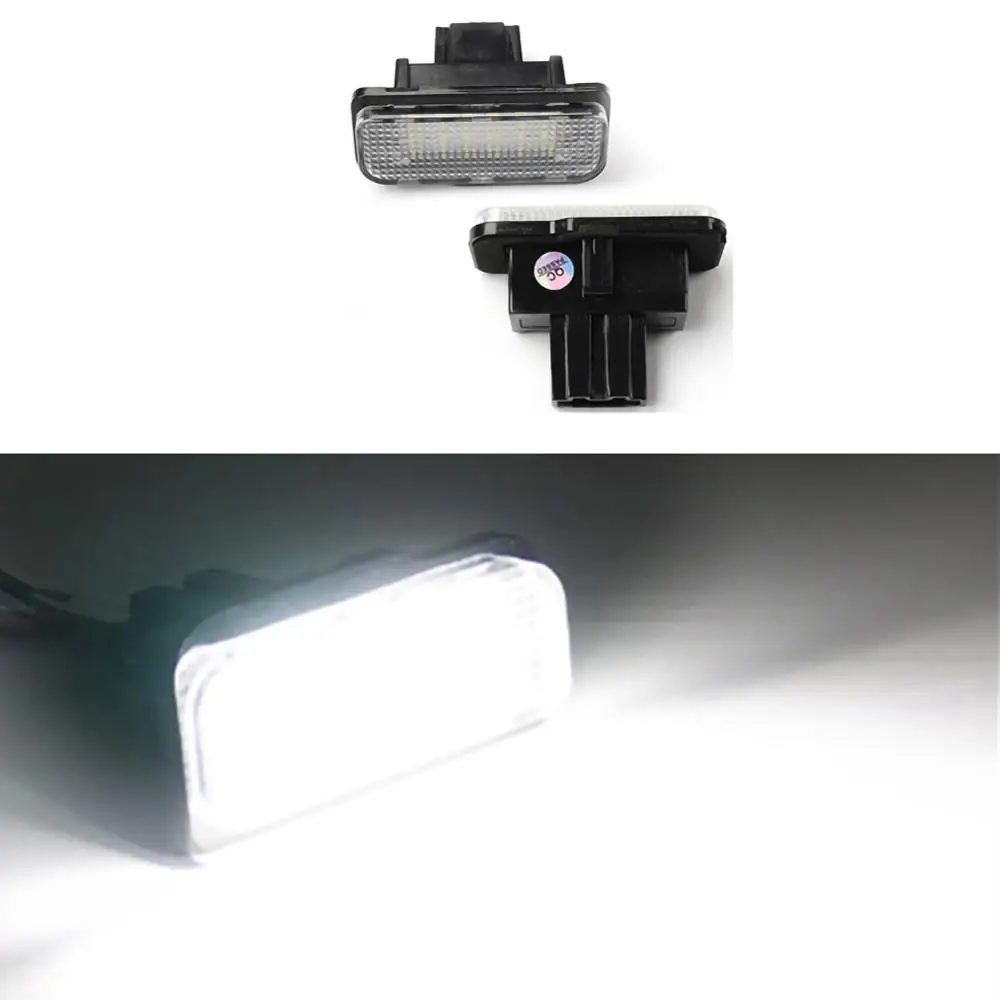 2x18SMD без ошибок ксенон белый светодиодный номерной знак Светильник лампы forTesla модель S 2012- номерной знак