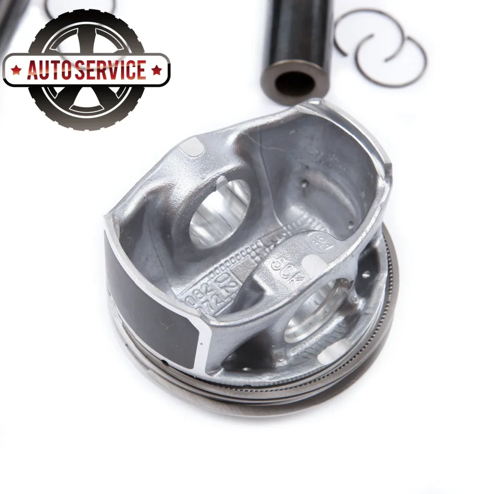 NEW 06H 107 065 CM Engine Pistons& Rings Assembly 82.50 mm Pin 23mm For VW CC Audi A3 A4 A5 A6 16V EA888 2.0 TFSI 06H107065AM