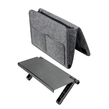 

1Pcs Bedside Caddy Design Hanging Storage Bag-Dark Gray & 1Pcs Sn Top Shelf Sn Shelf Computer Monitor Stand