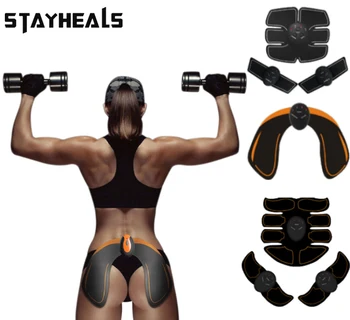 

2020 NEW USB EMS Wireless Muscle Stimulator Smart Fitness Trainer Abdominal Training Electric Body Slimming Shaping Massager