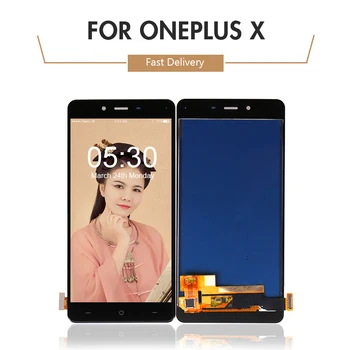 

10pcs/lot For Oneplus X LCD Display Touch Screen Digitizer Assembly Replacement Parts For OneplusX E1003 Free Shipping DHL EM