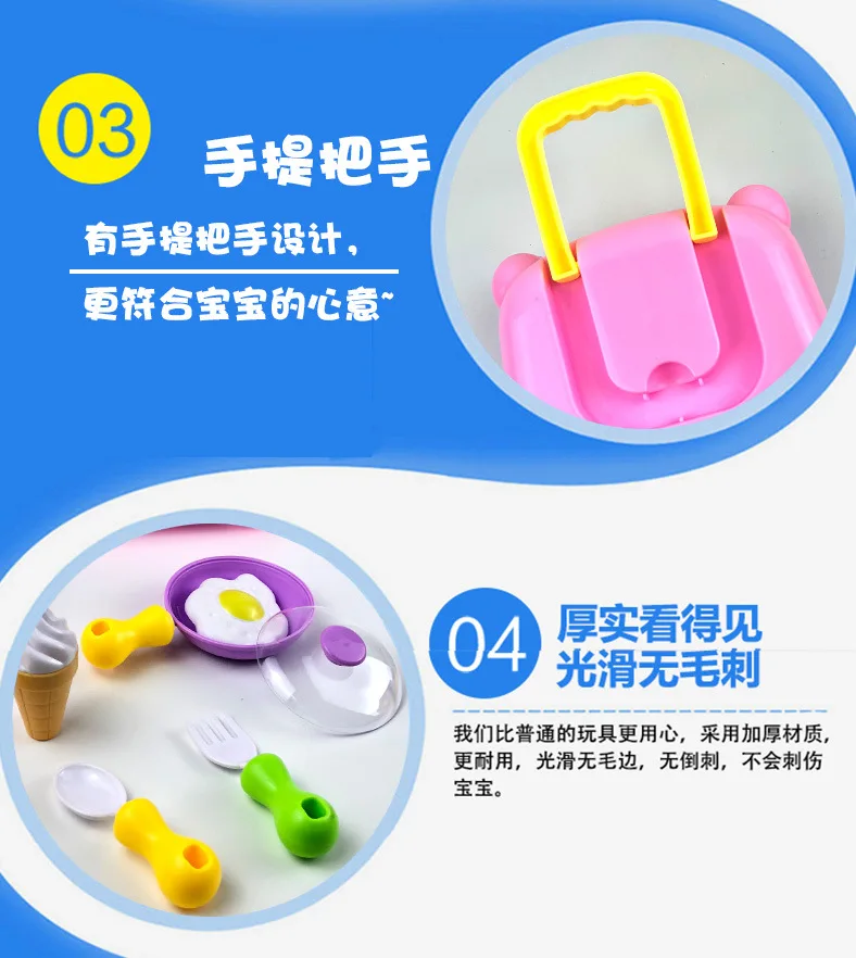Douyin багажная игрушка, игровой дом, тележка для путешествий, кухонная игрушка-раздвижной багаж, детский игровой домик, игрушки