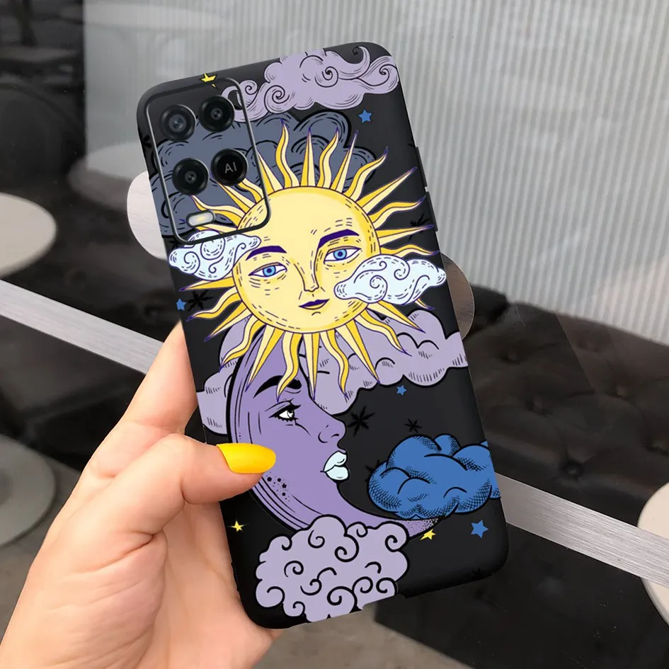 cases for oppo back For OPPO A54 CPH2239 Case Pretty Girls Phone Back Cover For OPPO A54 2021 A 54 OPPOA54 S Shockproof Funda Cat Flower Soft Bumper oppo phone back cover Cases For OPPO