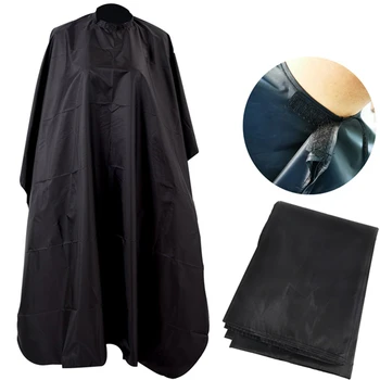 

2020 New Sale Haircut Apron Tools Equipments Waterproof Velcro Adjustable Bandage Hairdressing Salon Dyeing Tools Black Wrap