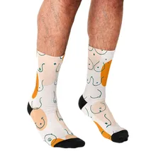 

Funny Socks Men harajuku Boobs Boho Woman pattern Socks Printed Happy hip hop Novelty Skateboard Crew Casual Crazy Socks
