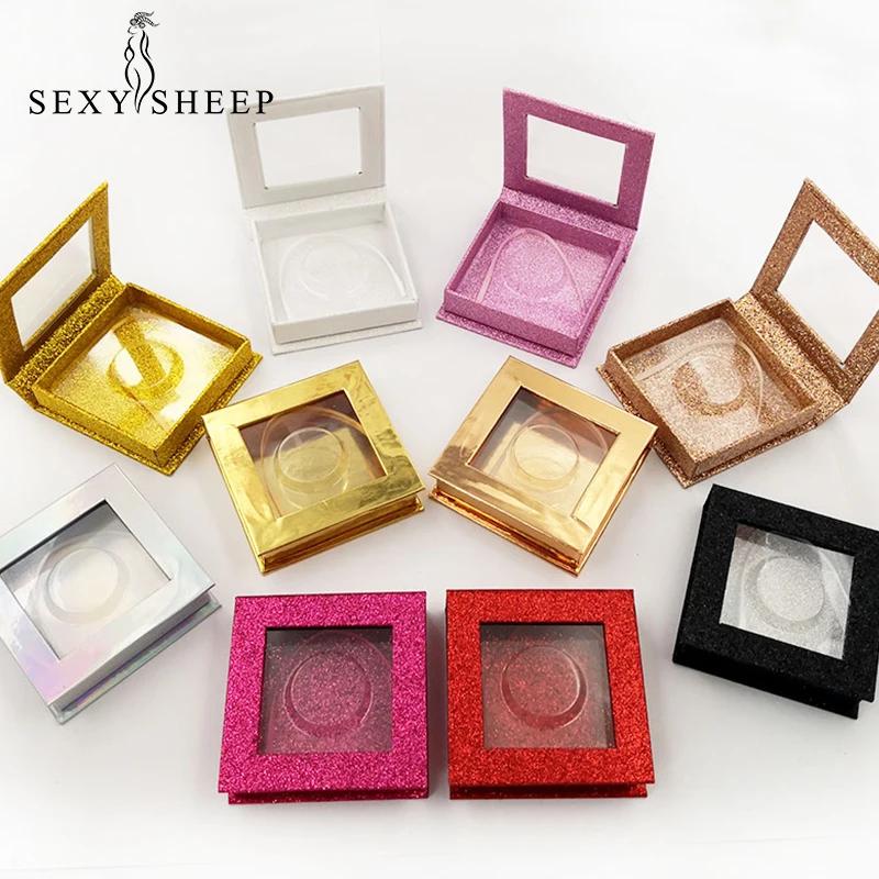 

SEXYSHEEP 1-Pair Eyelash Box 3D mink eyelashes Packaging Multiple styles High quality material Lashes Box Makeup tools maquiagem