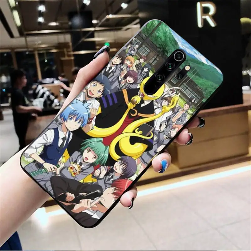 xiaomi leather case card YJZFDYRM Ám Sát Lớp Học Anime Đen TPU Mềm Mại Ốp Lưng Điện Thoại Redmi Note 9 8 8T 8A 7 6 6A đi Pro Max Redmi 9 K20 best flip cover for xiaomi