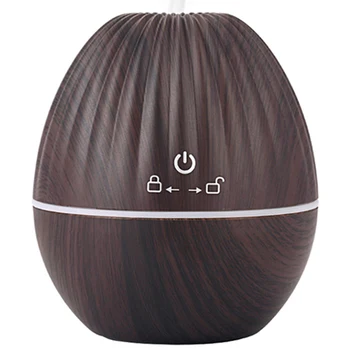 

130ML Rugby USB Wood Grain Essential Oil Diffuser Ultrasonic Humidifier Home Aromatherapy Aroma Atomizer with LED