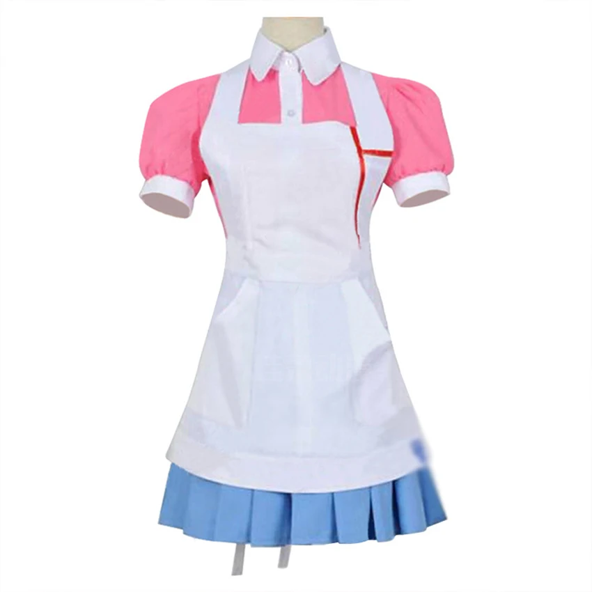 Платье Mikan Tsumiki Dangan Ronpa 2 Danganronpa Женский костюм для косплея футболка юбка фартук