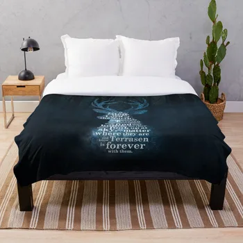 

Throne of Glass The Stag the Lord of the North Blanket Wool Flannel Plush Blanket Bedspread For office Sherpa Blanket Couch Quil
