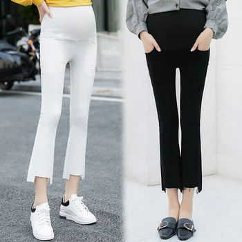 

Spring and autumn fashion pregnant women stomach lift pants high elastic pencil pants new leggings nine pants