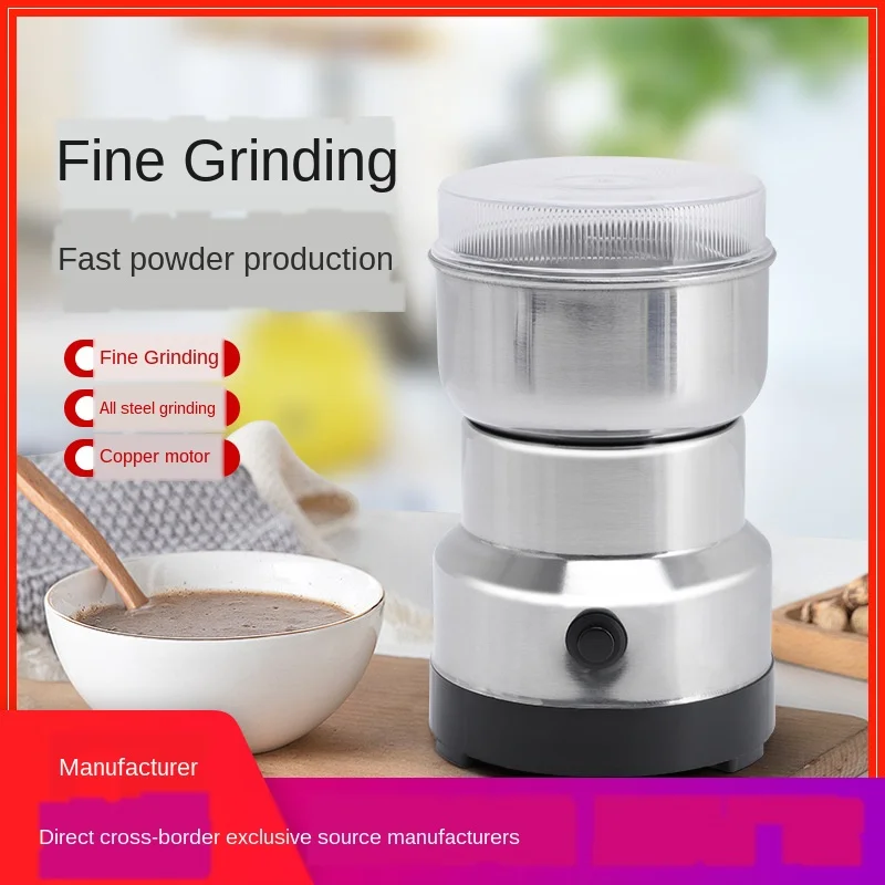 

Cereal Grain Milling Machine Stainless Steel Grinding Machine Small Coffee Pulverizer Corn Grinder Household Coffee Grinder