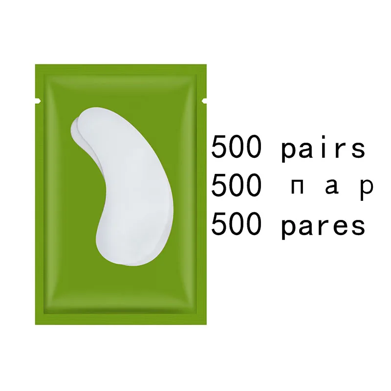 Накладки для ресниц 50 пар накладки для наращивания ресниц наклейки накладки для глаз бумага под глазами для наращивания для глаз наклейки "ресницы" - Цвет: green 500