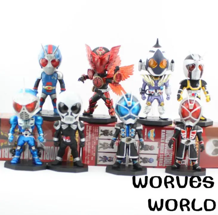 8 шт./компл. Милая экшн-фигурка Райдера в маске Kamen Rider модели игрушек | Игрушки и