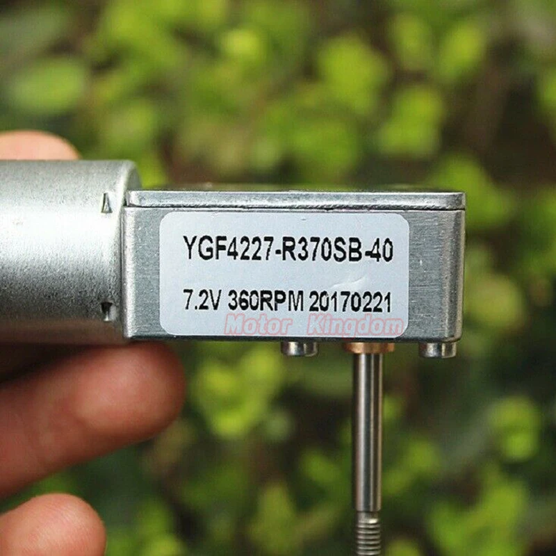 Mini 7 типа турбо червячный Шестерни мотор-редуктор постоянного тока 3 V-9 V 7,2 V 360RPM Высокий Крутящий Момент Микро 370 мотор 29 мм длинного вала для игрушка хобби