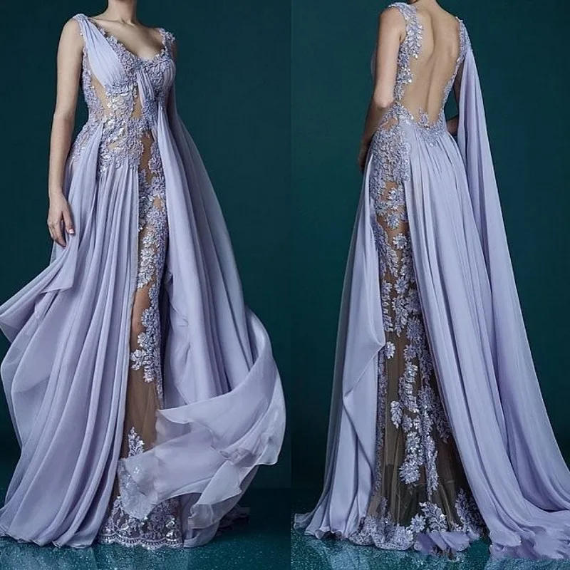 chiffon evening gown