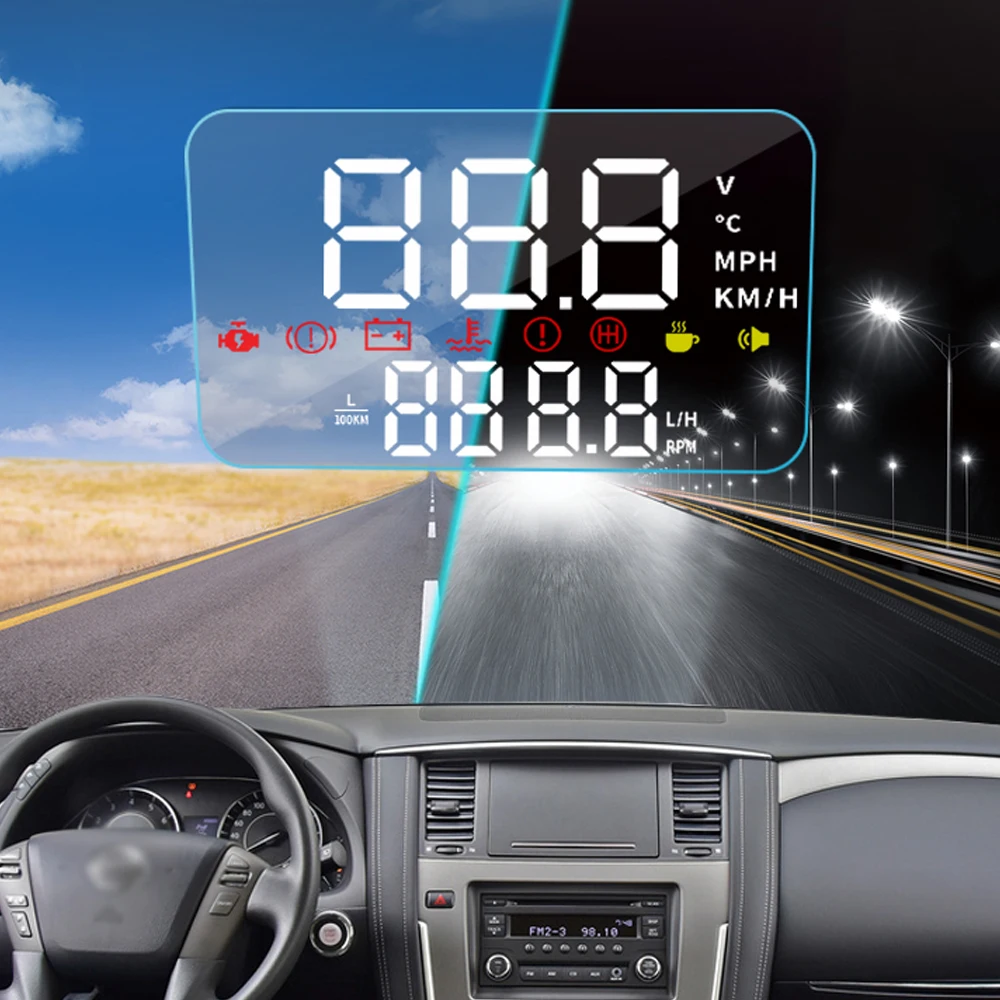 XINSCNUO OBD ڵ HUD   ÷, ֻ Ʈ 2010-2016 2017 2018 2019 OBD2   ÷