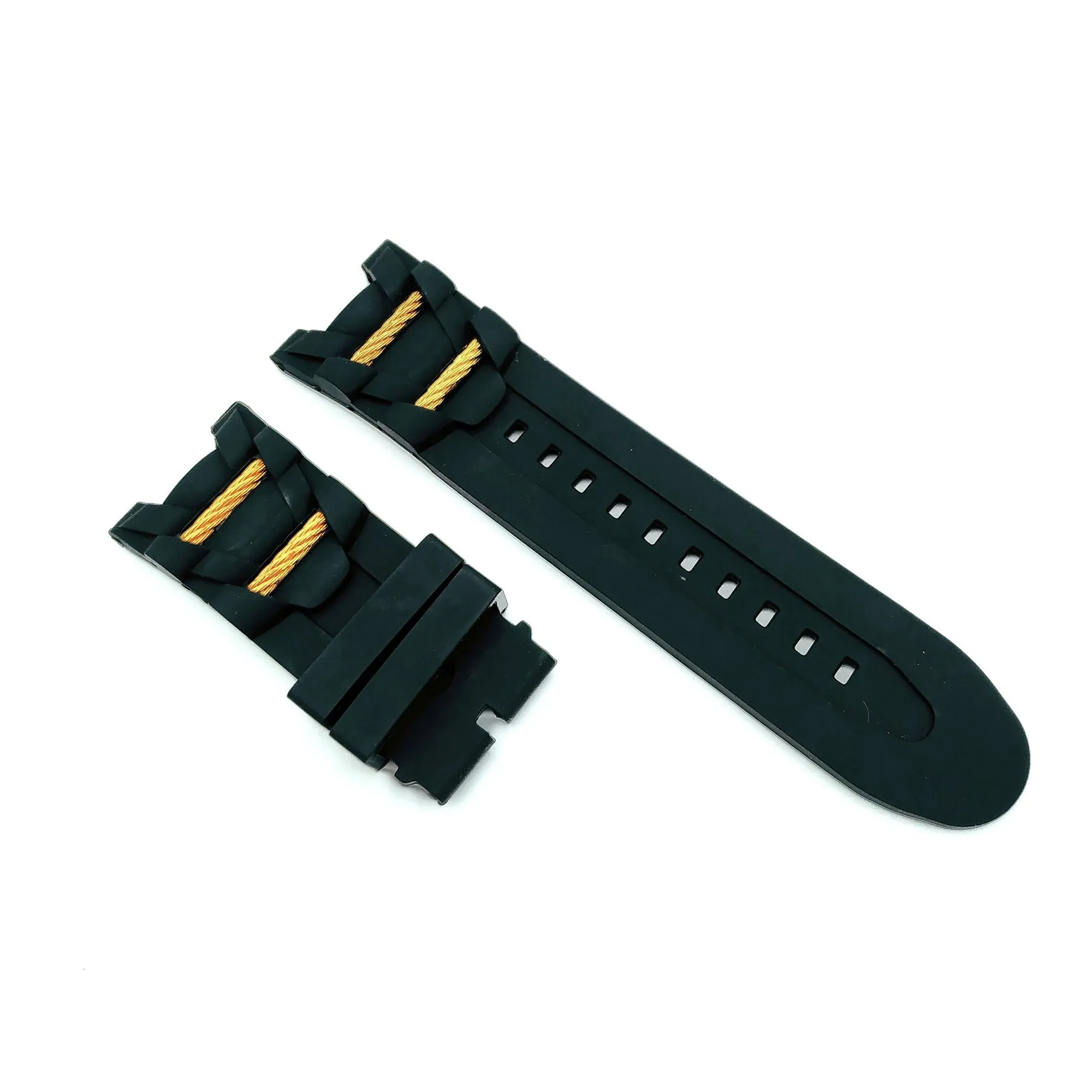 Черный резиновый ремешок для часов 212ZTD совместимый с Invicta Bolt 21368 29 мм 577INV |
