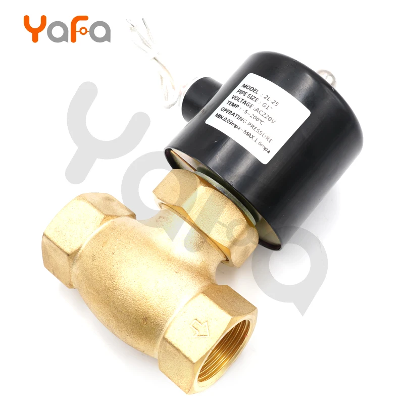 G1/" G3/4" G" Нормально закрытый электромагнитный клапан высокого давления, DC 24 В AC 220 В высокая температура для паровой жидкости или газа