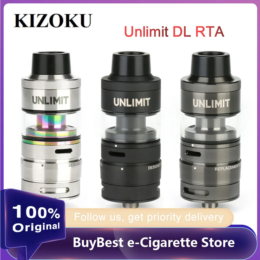 Оригинальный KIZOKU Unlimited DL RTA 3 5 мл распылитель и Postless двойная катушка колода