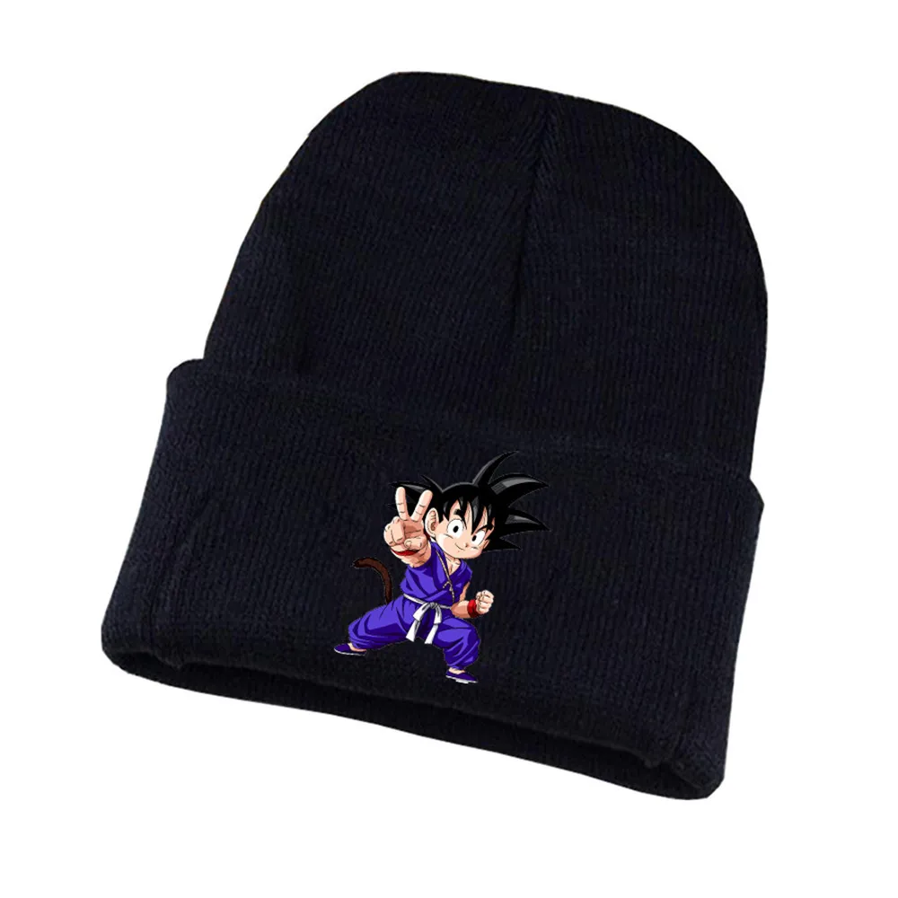 52 Аниме Dragon Ball Z вязаная шапка для косплея унисекс принт Для Взрослых Повседневная хлопковая шапка для подростков зимняя вязаная шапочка - Цвет: 52