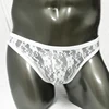 Lace Sexy Men's underwear fishnet Bikini briefs see-through underwear protruding pockets men's see-through underwear 6