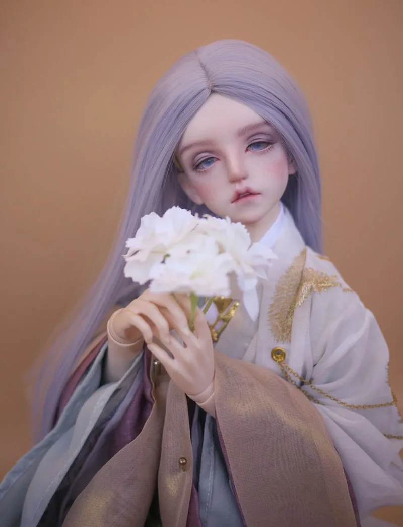 4 Bybrana Bjd парик куклы Высокая температура волокна подходит для 1/3 куклы Синий светильник серый розовый коричневый длинные прямые волосы - Цвет: 4