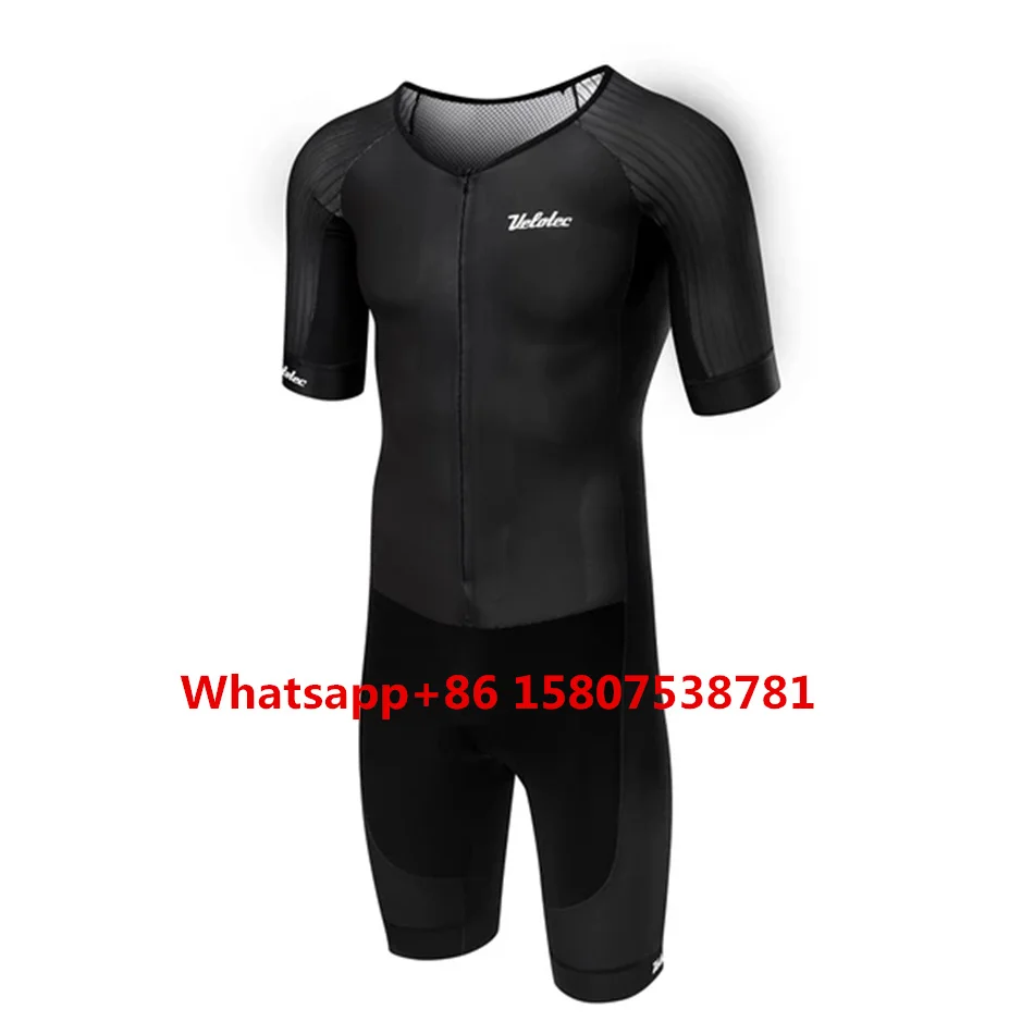 velotec мужской боди триатлонный костюм на заказ ciclismo mtb Дорожная одежда skinsuit мужской короткий рукав велосипед бег соревнование - Цвет: Triathlon 03