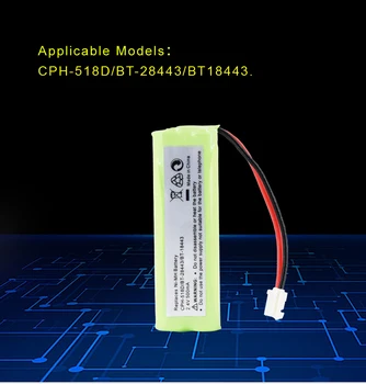 

PALO Home Phone Walkie Talkie New Battery 2.4V NIMH 500 mAh High Quality Replacement Battery For CPH-518D/BT-28443/BT18443
