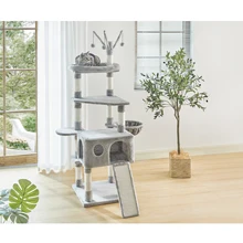 Luxury Pet Cat Tree House Condo Furniture Multi-Layer Cat Tree With Ladder Toy Sisal Scratching Post for Cat Climbing JumpingToy