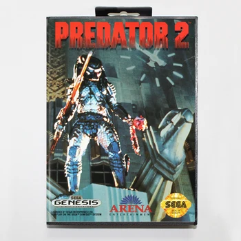 

Predator 2 16bit MD Game Card For Sega Mega Drive/ Genesis with Retail Box