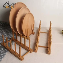 Сушилка для тарелок стойки бамбука крышка для чайника держатель хранения ювелирных изделий, подставка для пиал держатель для стакана витрина подставка для блюд Кухня Органайзер держатель для кастрюльных крышек