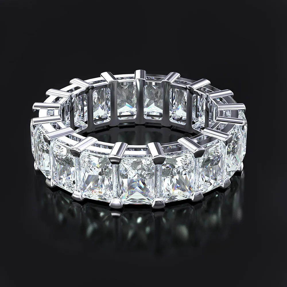 choucong Career Bridal Anniversary ring zircon crystal 925 silver Wedding band Rings For Women bijoux Gift | Украшения и