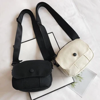 

Women Small Handbag Solid Casual Tote Outdoor Bag Canvas Handbag Zipper Shoulder Bag Bolsa Feminina